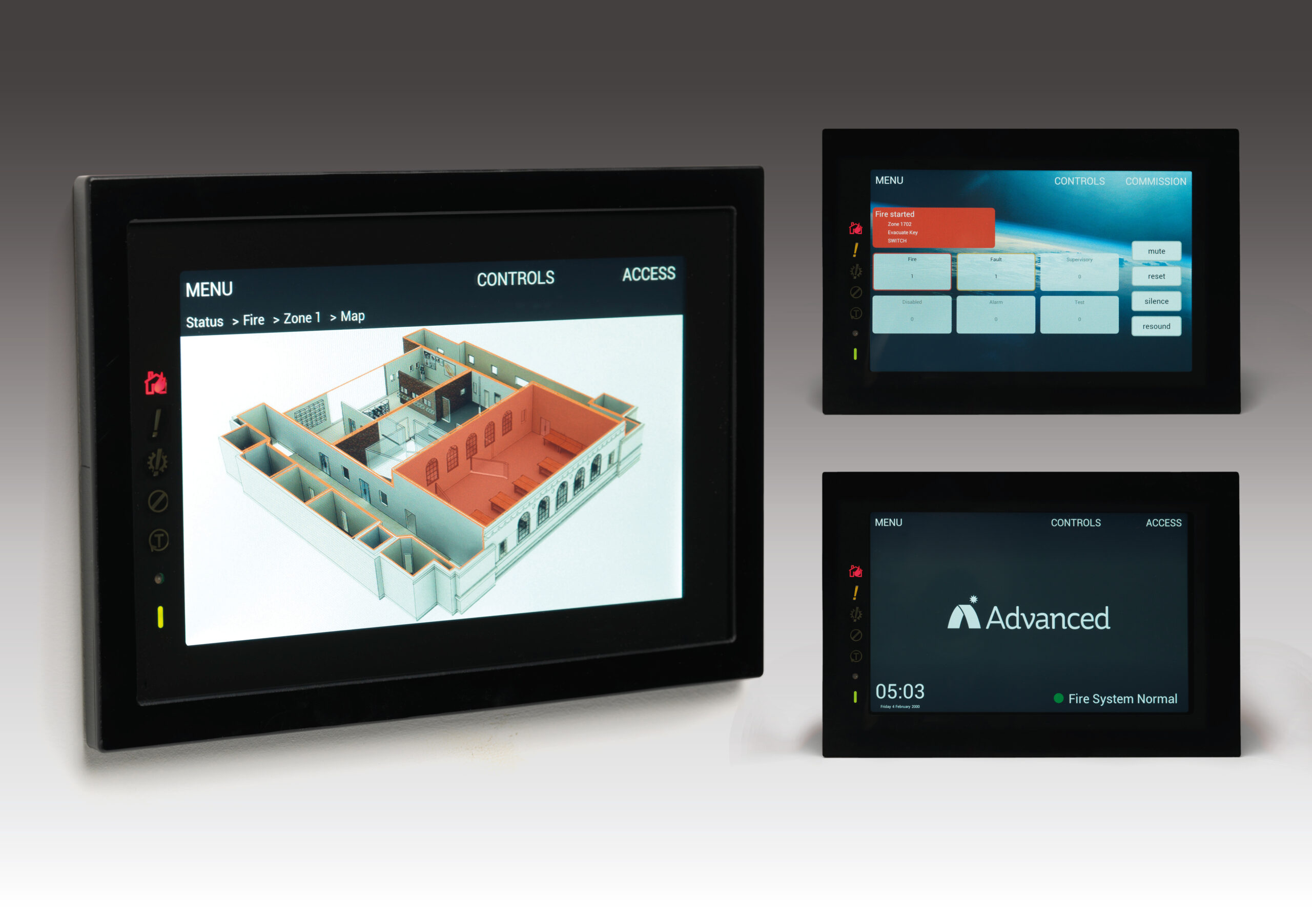 Touchscreen fire protection from Advanced