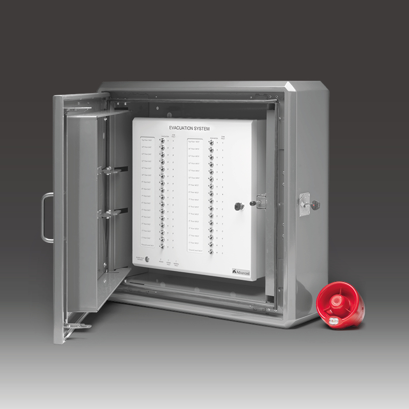 EvacGo panel, enclosure angle & sounder SSD5514.5 800x800