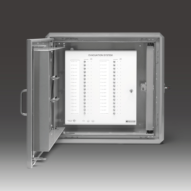 EvacGo panel, enclosure open SSD5514.5 800x800